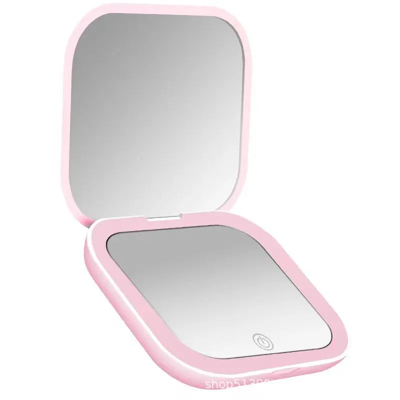 Showlu Smart General LED compact mirror with illuminated surface and sleek design, ideal for portable personal grooming.
