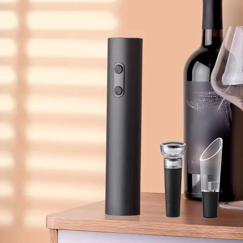 Showlu Smart General electric wine bottle opener set with cordless design and foil cutter, displayed on a white background.