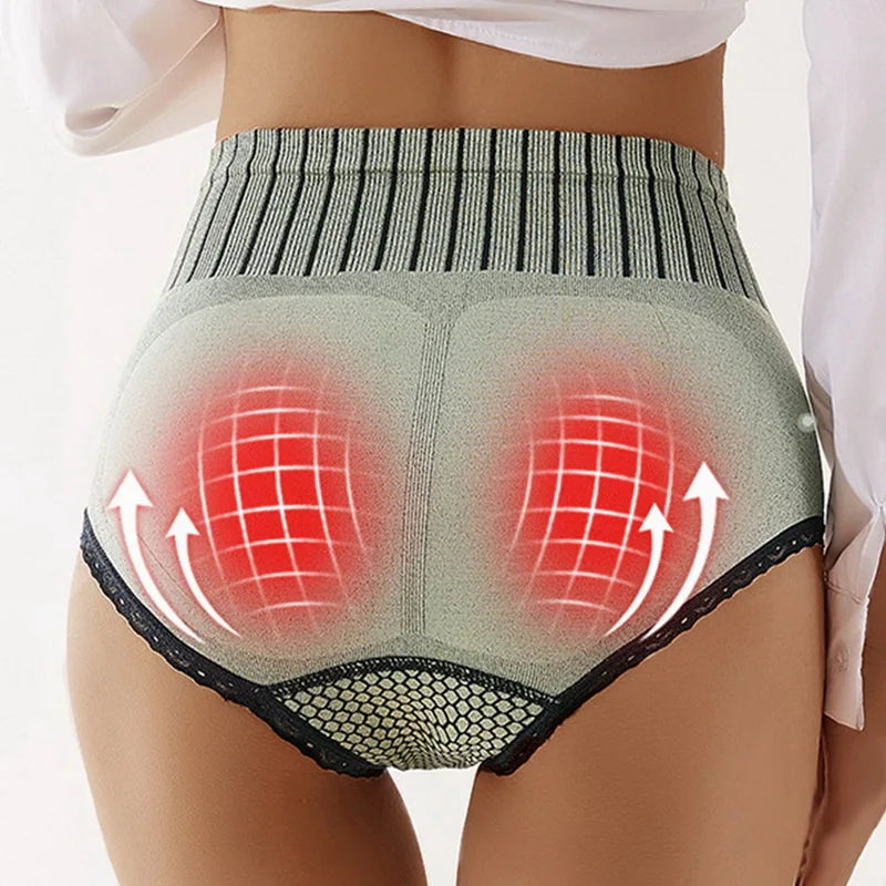 Women’s high waist shaping panties by Showlu Fashion with breathable fabric, seamless design, tummy control, and butt lifting features.