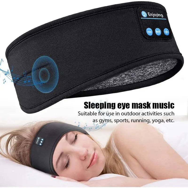 Showlu Smart General Bluetooth sleep headphones with soft ear cushions and built-in headband for comfortable overnight wear.