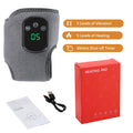 DearBeauty electric ankle massager with infrared heat and vibration wrap, shown wrapped around an ankle for soothing relief.