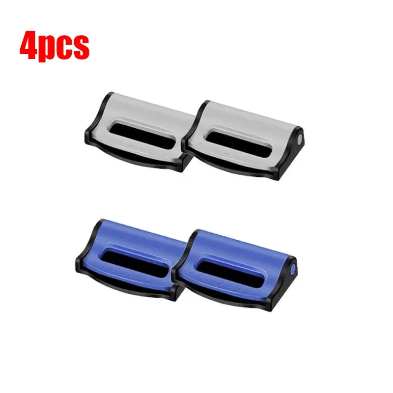 Showlu Smart General car seatbelt adjuster attached to seatbelt for a secure and comfortable fit in a vehicle.