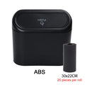 Showlu Smart General car trash can with lid, compact waste bin for vehicle interior organization and cleanliness.