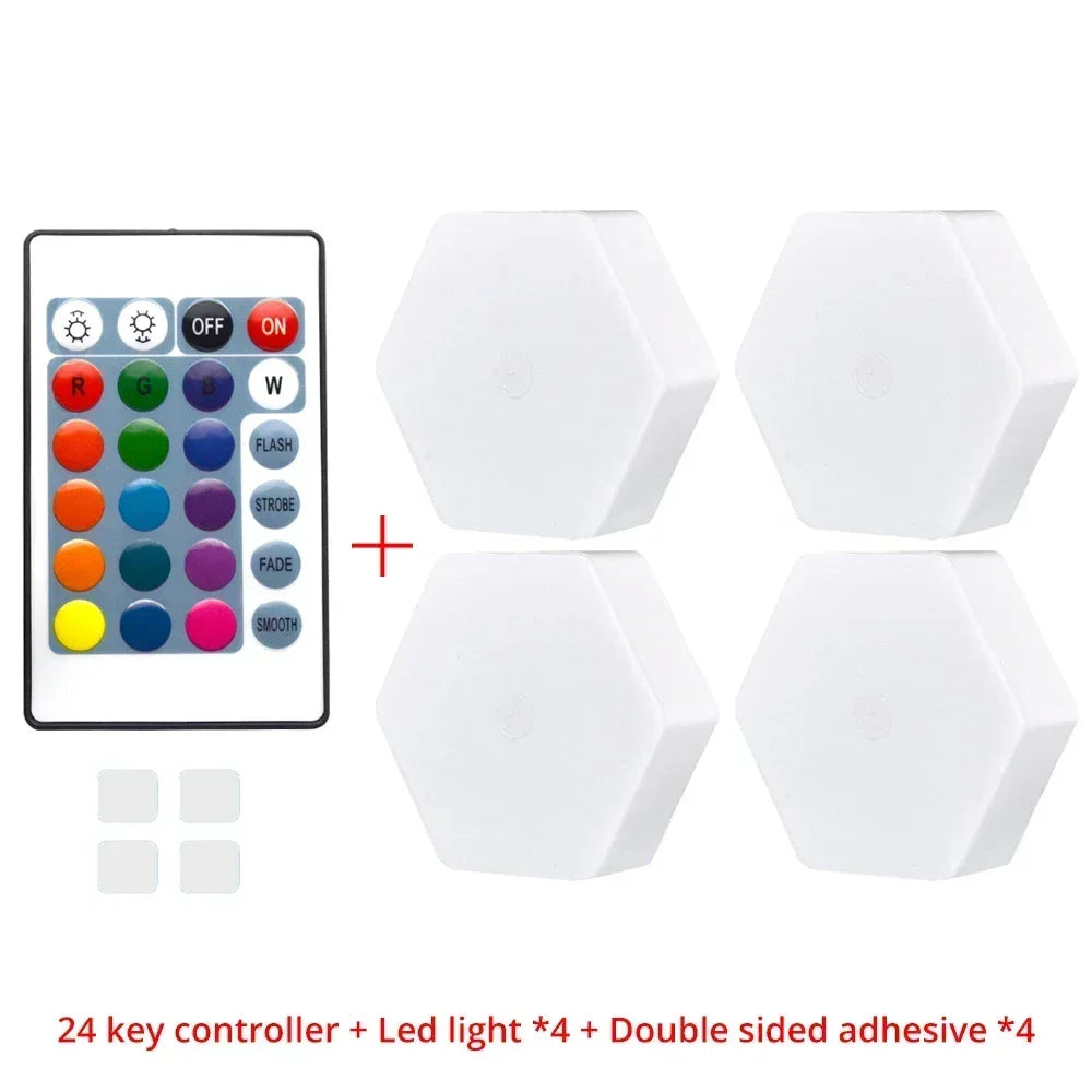 Showlu Smart General LED touch wall tiles displaying customizable light patterns on sleek, modern surface.