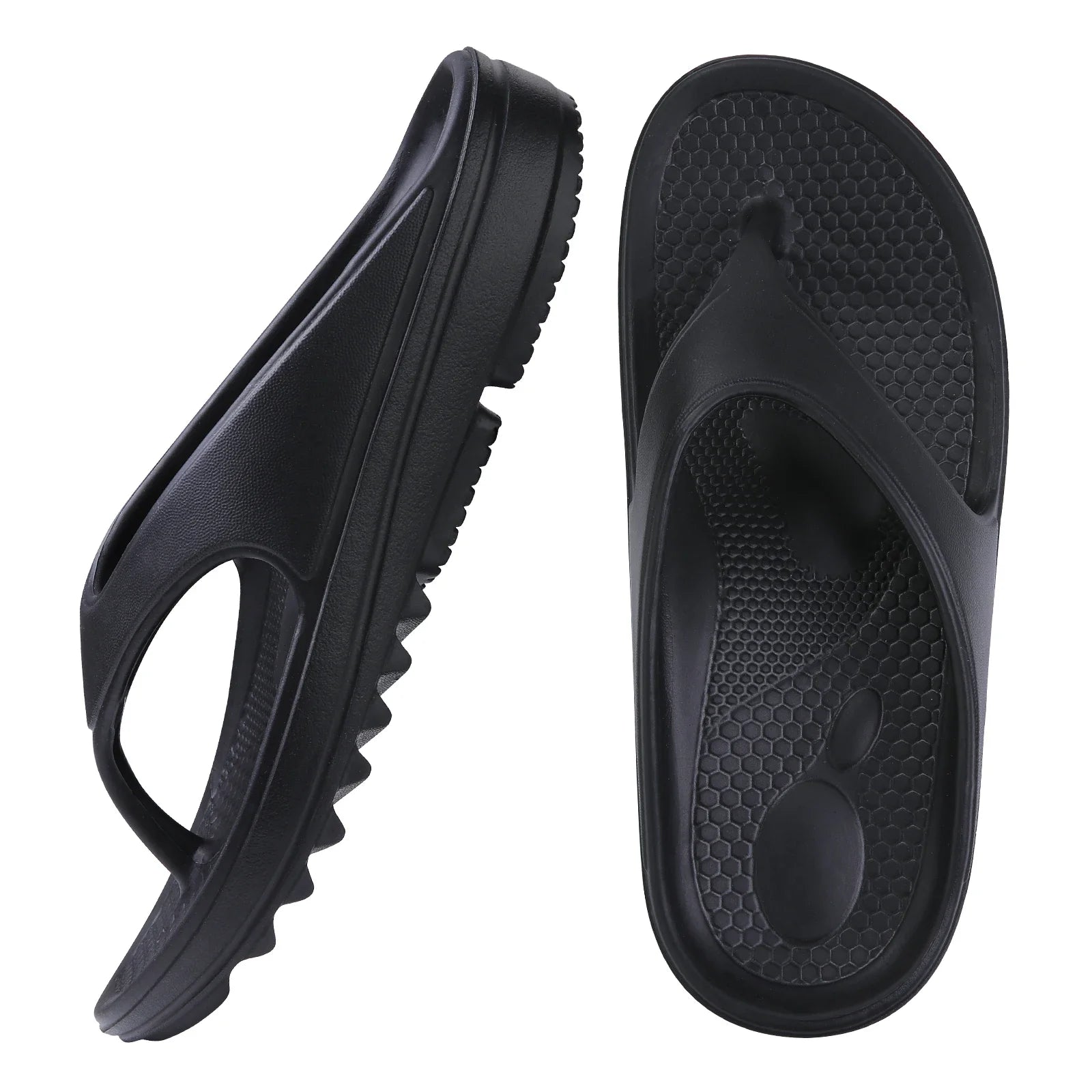 Comwarm thick sole flip flops by SHOWLU FASHION STORE featuring soft EVA yoga mat beach sandals for women.