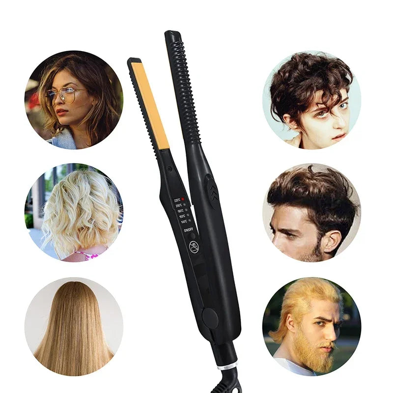 Showlu Smart General mini hair straightener with sleek design and ceramic plates for quick, smooth styling.