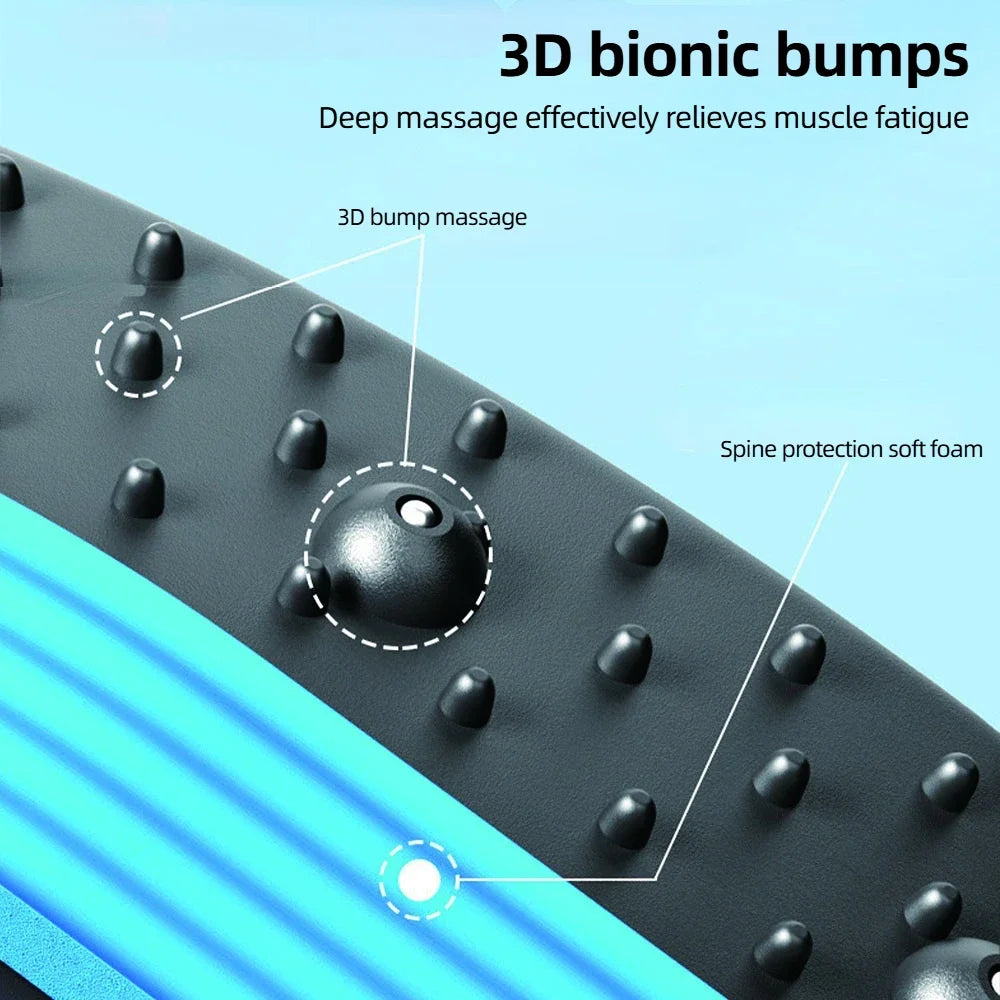 Adjustable CAMMUO Multi-Level Back Stretcher and Lumbar Spine Massager for back pain relief and posture support.