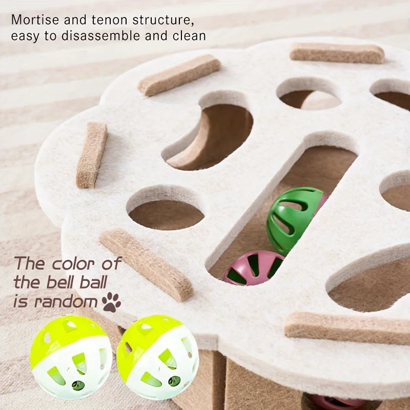 Showlu Smart General pet treat puzzle toy with colorful compartments designed to challenge dogs and stimulate their minds.