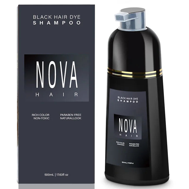 LANBENA Nova Moisturizing Hair Dye Shampoo from SHOWLU FASHION STORE, natural quick dyeing shampoo with rich hair color.