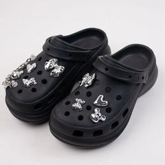 Shoe Charms DIY Acrylic Butterfly Cartoon Bear Decoration Buckle for Hole Shoe Charm Accessories Kids Party Girls Gift