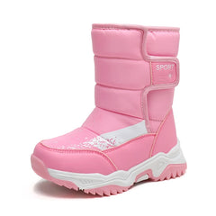 2025 Winter Children Boots Princess Elegant Girls Shoes Water Proof Girl Boy Snow Boots Kids Warm High Quality Plush Boots