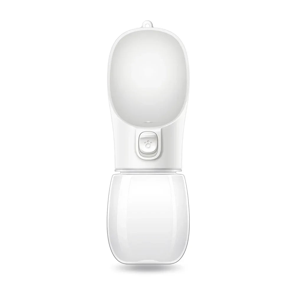 Showlu portable dog water bottle with leakproof design, featuring a built-in pet drinking bowl for outdoor use