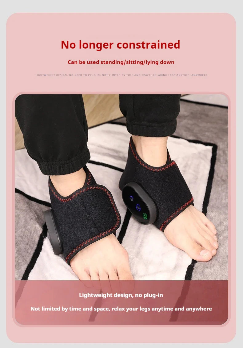 Omsblkin Electric Foot Warmer and Leg Massager with heated joint compress for soothing warmth and pain relief.