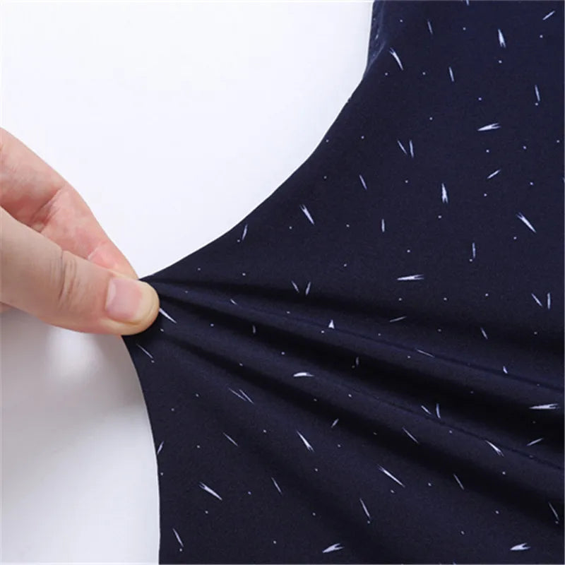 New in shirt  long-sleeve Elasticity shirts for men slim fit formal plain shirt printed casual tops designer clothes oversize