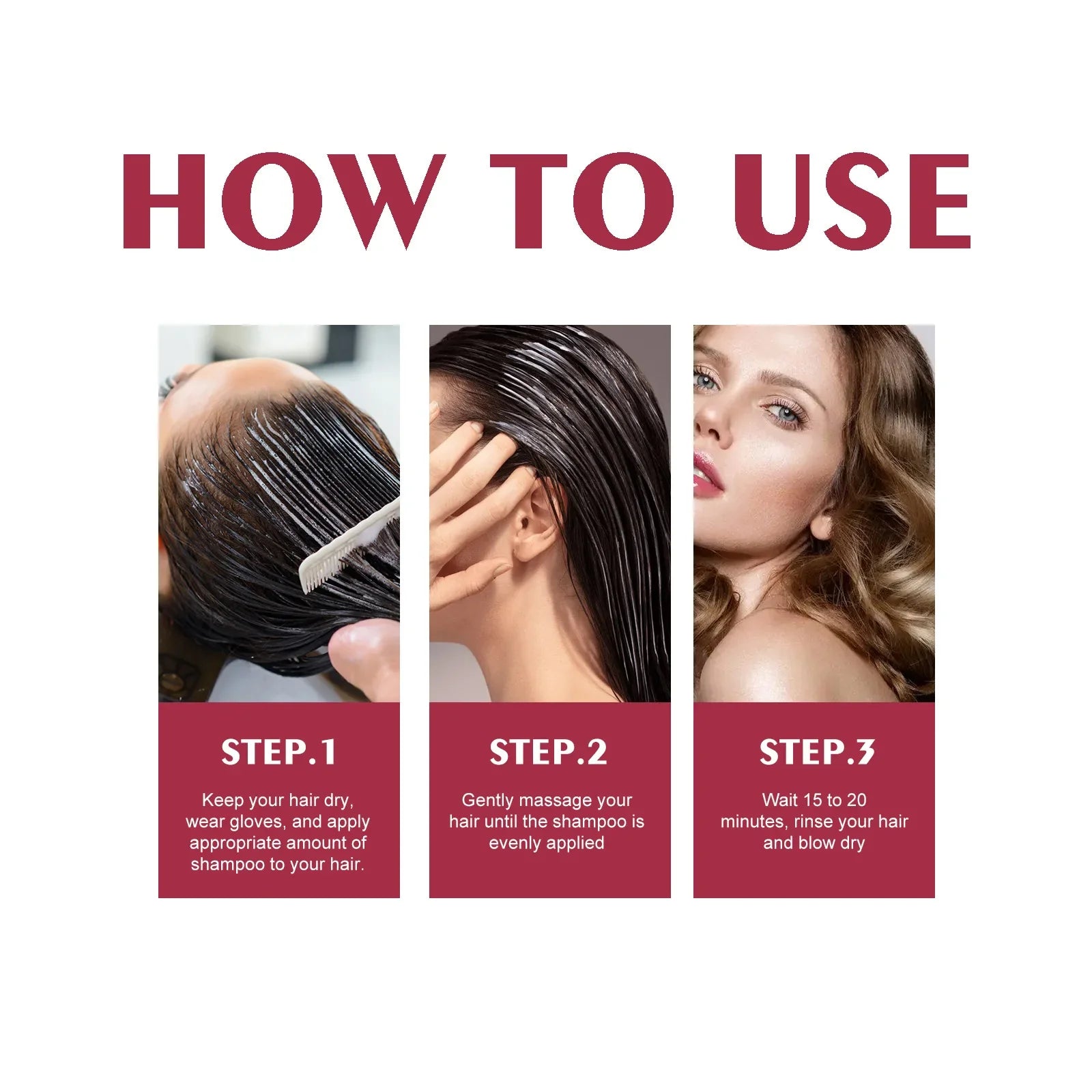 Jaysuing 3-in-1 black hair dye shampoo for grey hair coverage and repair, shown in a dark bottle with a pump dispenser.