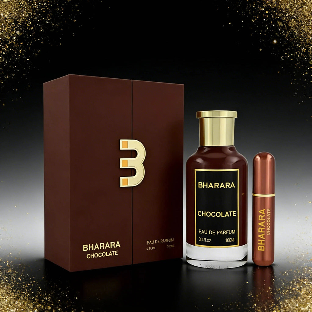 Bharara King Eau de Parfum 100ml by Showlu Fashion Store, rich woody gourmand fragrance bottle with elegant packaging.