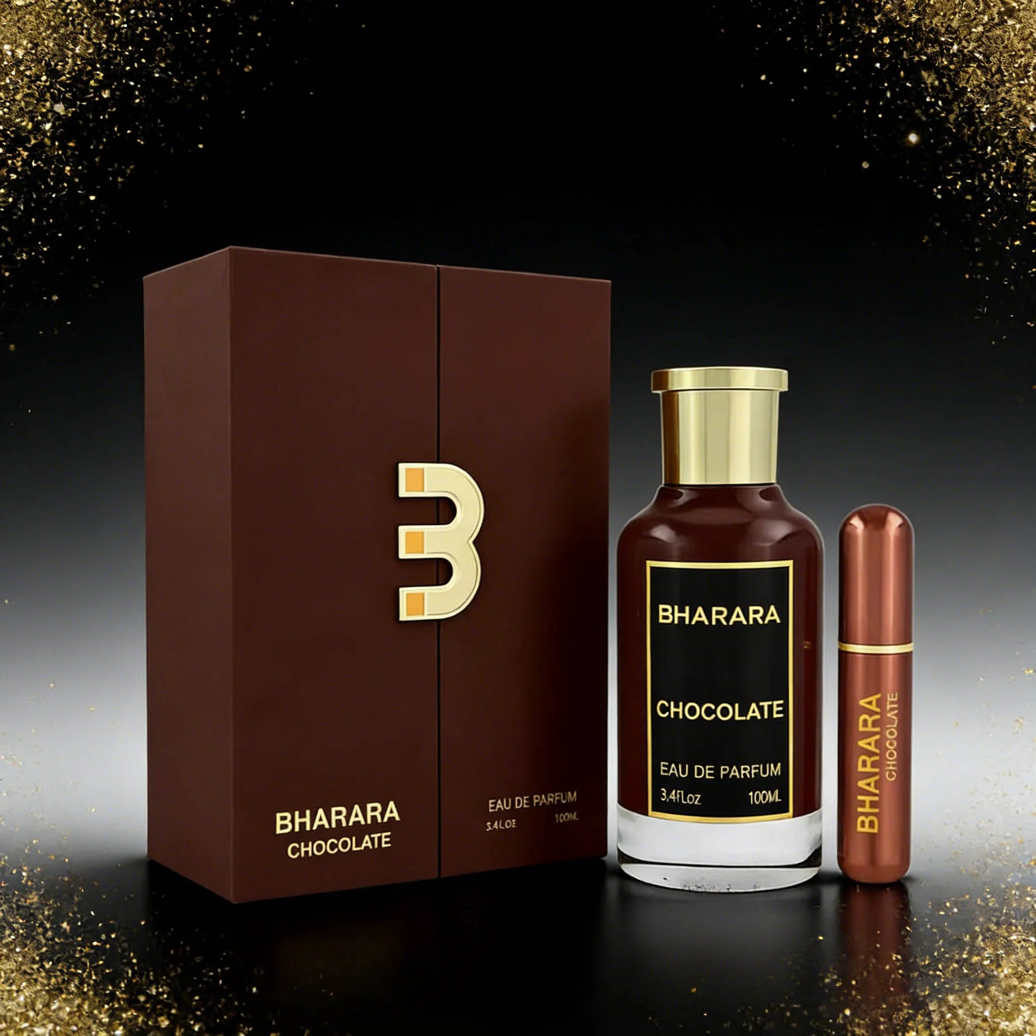 Bharara King Eau de Parfum 100ml by Showlu Fashion Store, rich woody gourmand fragrance bottle with elegant packaging.