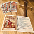 Showlu Fashion Rosary Meditation Prayer Booklet with 42 colorful pages, designed for prayer and reflection.