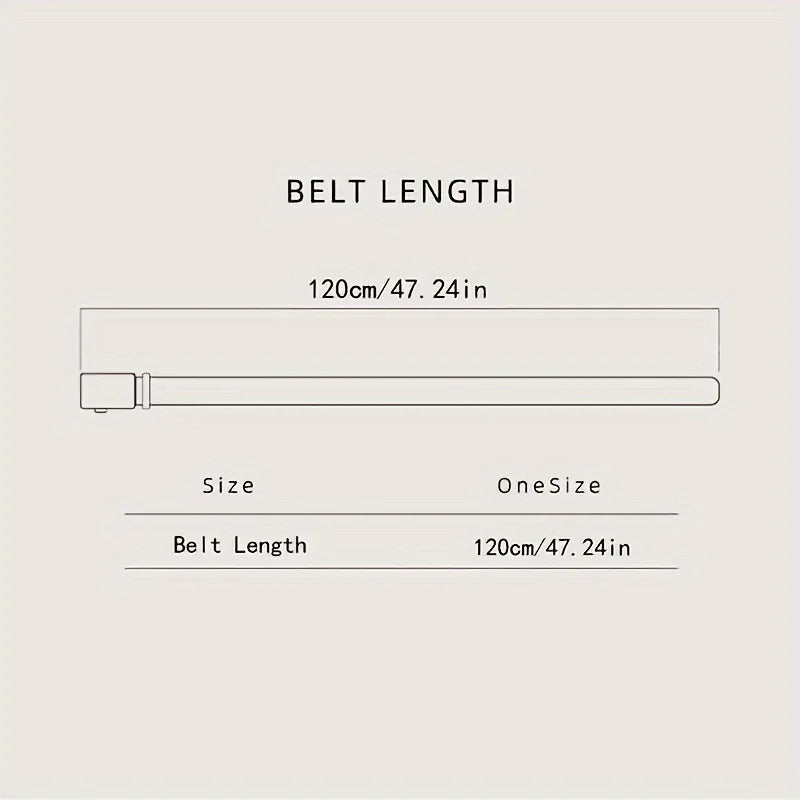 Genuine leather men's belt with a metal alloy automatic buckle, luxury design, stylish waist strap for men.