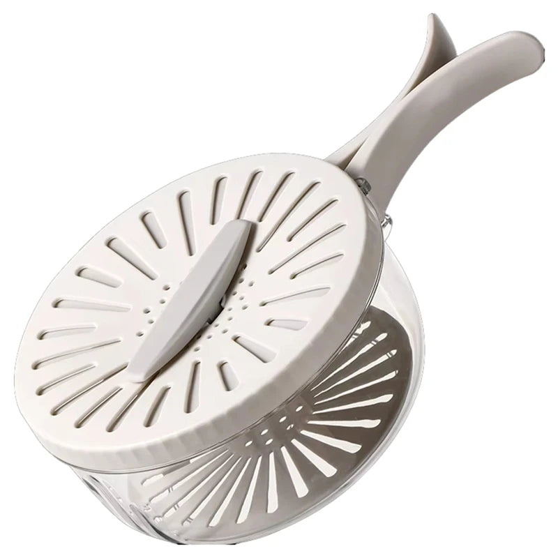 ABCA-Multifunctional Folding Drain Basket,Fruit & Vegetable Washing Bowl, Plastic Colander With Water-Filtering Basin