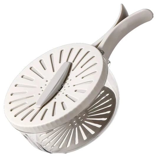 ABCA-Multifunctional Folding Drain Basket,Fruit & Vegetable Washing Bowl, Plastic Colander With Water-Filtering Basin
