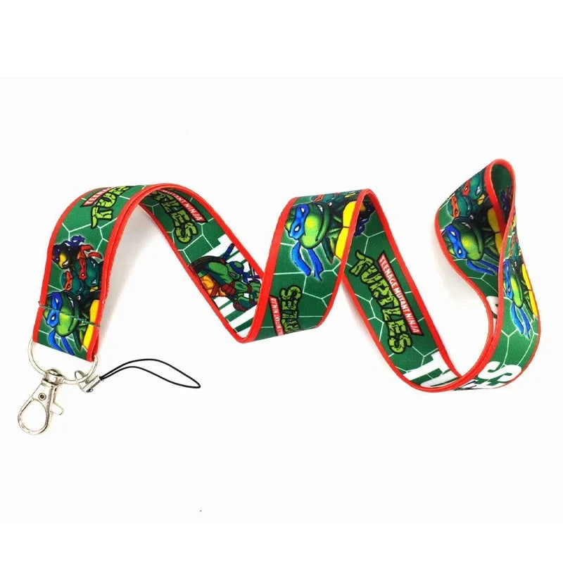 Teenage Mutant Ninja Turtles card holder lanyard case by Bandai, featuring colorful TMNT character artwork.