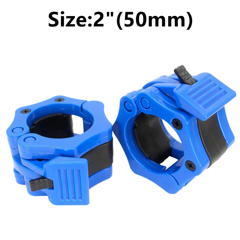 Showlu Fashion Store 1/2-inch dumbbell clips and barbell clamp collars for weightlifting, quick release, non-slip lock, gym use
