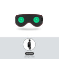 Showlu Smart heated eye massager with 3-level vibration and heat settings, designed to soothe and relax tired eyes.