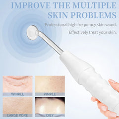 Facial Galvanic High Frequency Facial Therapy Wand For Hair Growth 4 In 1 Acne Removal Skin Care Glass Tube Facial Beauty Tools