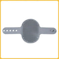 Silicone wall corner brush for cats and puppies, adjustable scratching and grooming brush with self-cleaning feature.