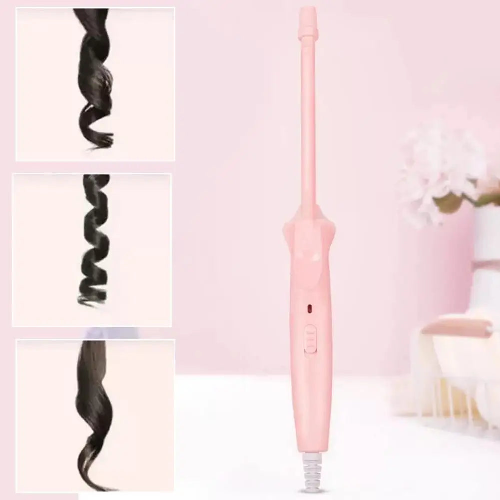 Showlu Smart General 9mm mini hair curler wand with fast heating and 25W power, styled for creating small, tight curls.