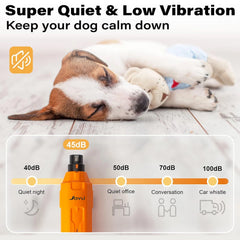 6-Speed Dog Nail Grinder  Enhanced Pet Nail Grinder Super Quiet Rechargeable Electric Dog Nail Trimmer Painless paws grooming