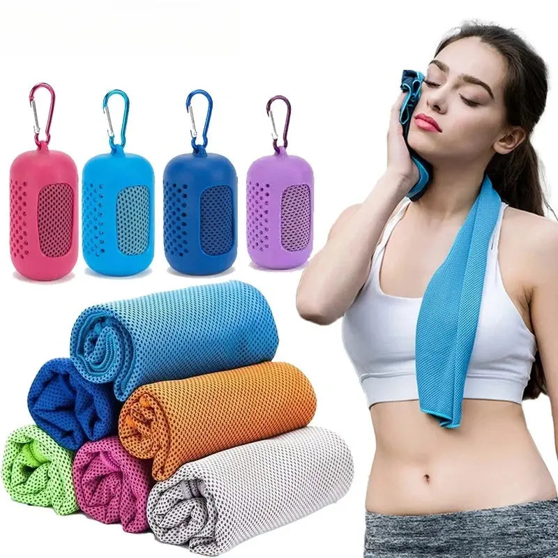 Microfiber sports towel by Stone's Store, quick-drying, super absorbent, ultra soft, lightweight for gym, swimming, yoga, beach, camping