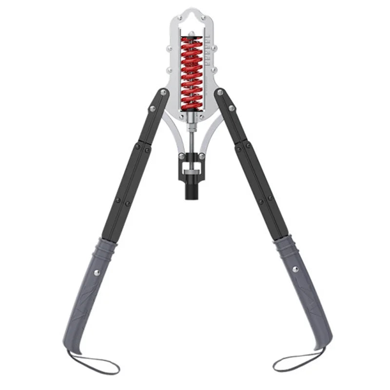 Hydraulic arm strength trainer with adjustable chest muscle bar by Showlu Fashion Store, featuring ergonomic handles and sturdy design.