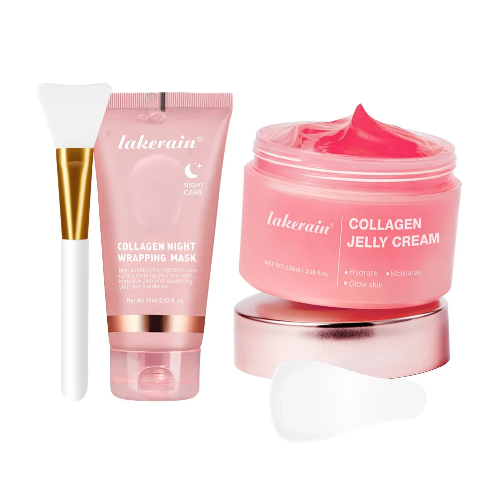 SHOWLU FASHION STORE ibcccndc Collagen Jelly Cream firming overnight peel-off facial mask, showing the jar with the cream inside