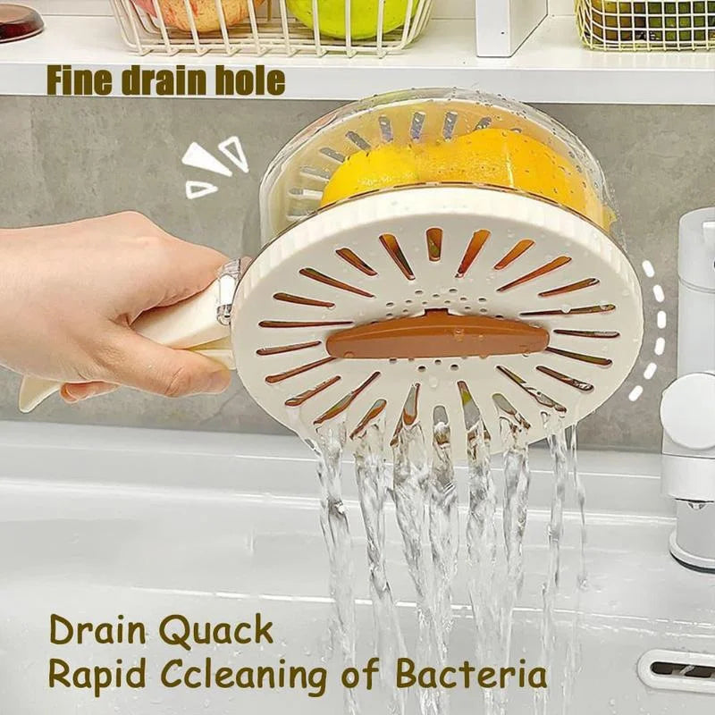 Kitchya Folding Vegetable Fruit Cleaning Basket by SHOWLU FASHION STORE, white plastic kitchen drainage box with mesh design for rinsing produce.