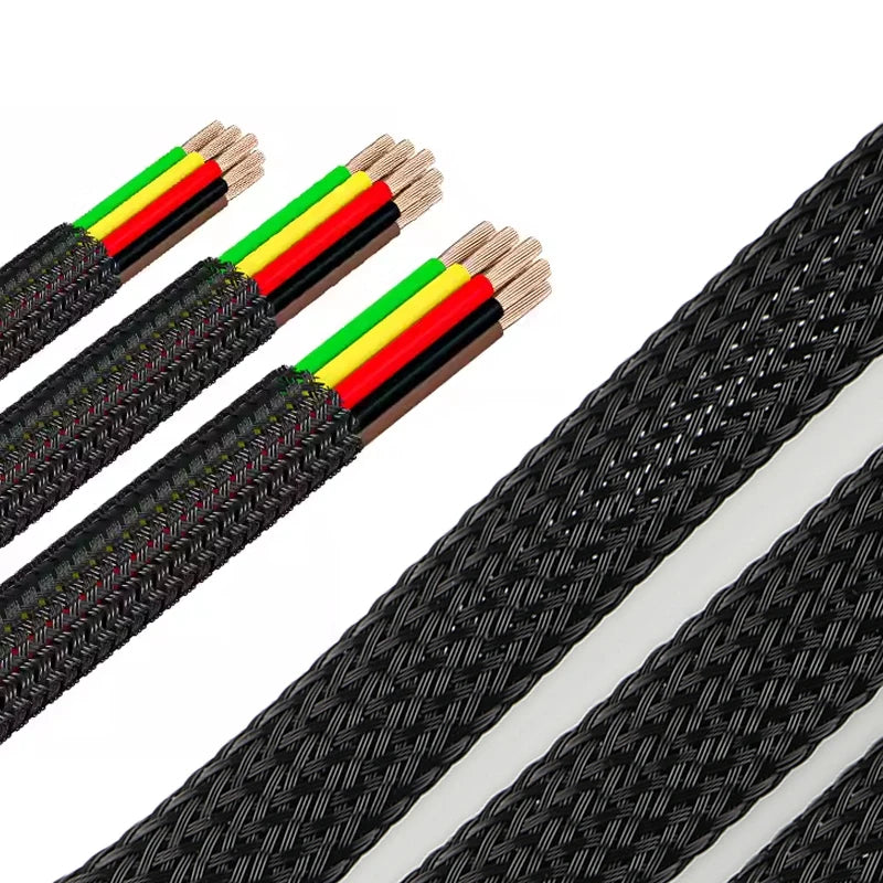 Showlu Smart General hose protection sleeve wrapped around a garden hose for durability and protection in outdoor use.