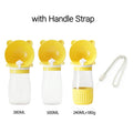 Holapet 2-in-1 portable dog water bottle with leak-proof travel dispenser, ideal for outdoor walks and pet hydration.