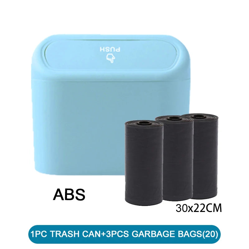 Showlu Smart General car trash can with lid, compact and leak-proof for clean vehicle interior storage