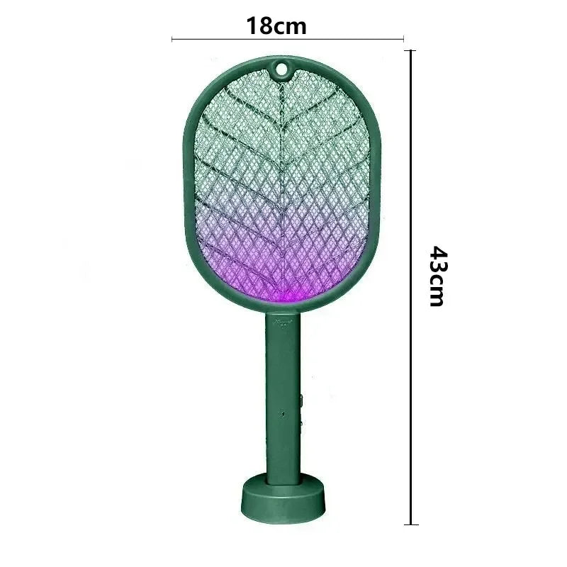 Showlu Smart General USB rechargeable electric mosquito swatter racket with a handle and grid design for insect zapping.