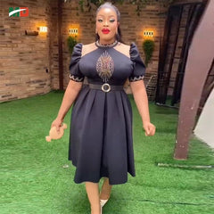 MD Elegant Dubai African Luxury For Women Party Dresses For Wedding Dashiki Ankara Africa Clothing Plus Size Turkey Evening Gown