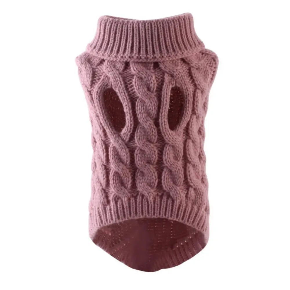 Showlu Fashion soft knitted wool pet sweater for cats and dogs, warm hoodie with a cozy, comfortable fit.