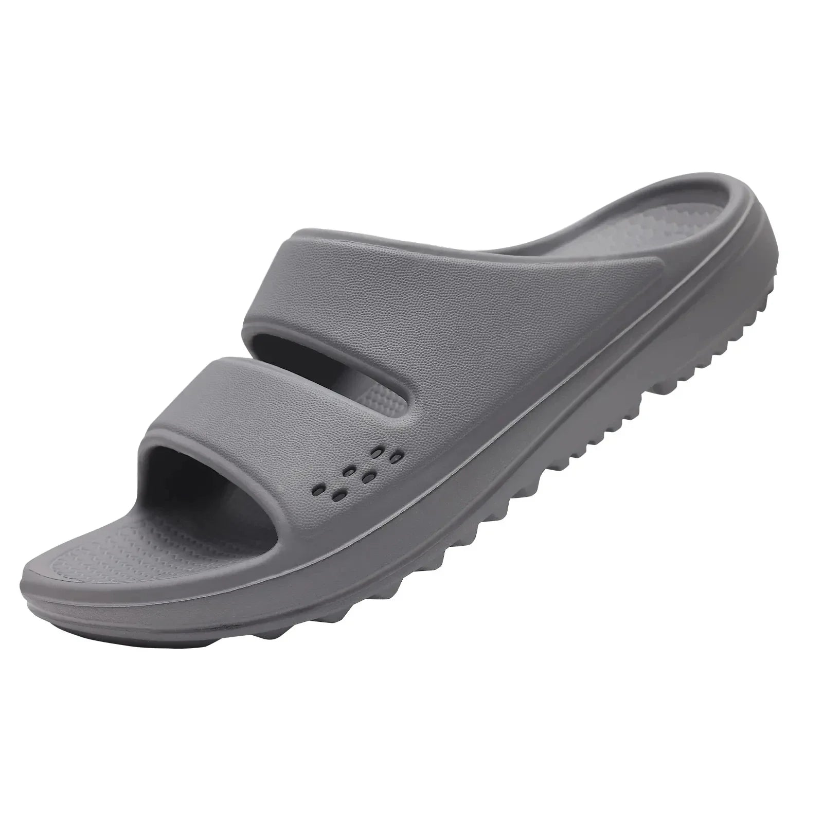 Comwarm thick sole flip flops for women with soft EVA yoga mat-inspired beach sandals, featuring cushioned footbed and casual style.