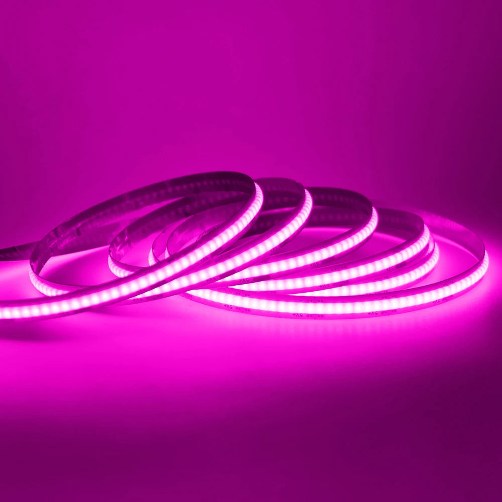 Showlu Smart Motion Sensor LED strip light with 5V USB connection, featuring motion detection and flexible design for easy installation.