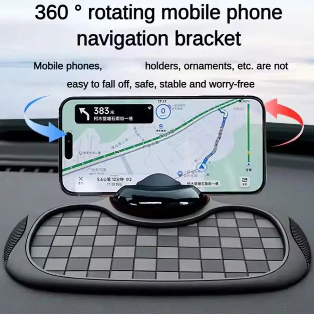 Car dashboard anti-slip mat from Showlu Fashion Store, showing textured surface designed to hold items securely in place.