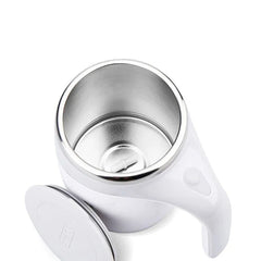 Automatic Mixing Cup Battery Portable Coffee Electric Mixing Stainless Steel Rotary Magn，