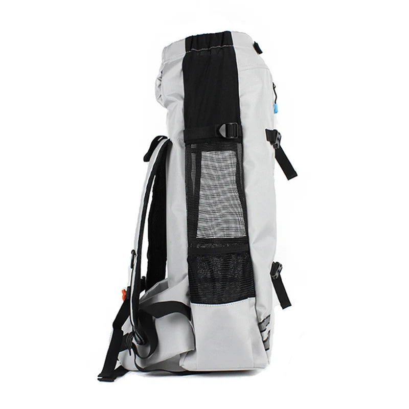 Waterproof XLeiPet dog travel backpack by Showlu Fashion Store, breathable carrier for medium-sized dogs.