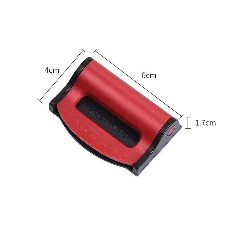 Showlu Smart General car seatbelt adjuster attached to a seatbelt for improved comfort and fit in a vehicle.