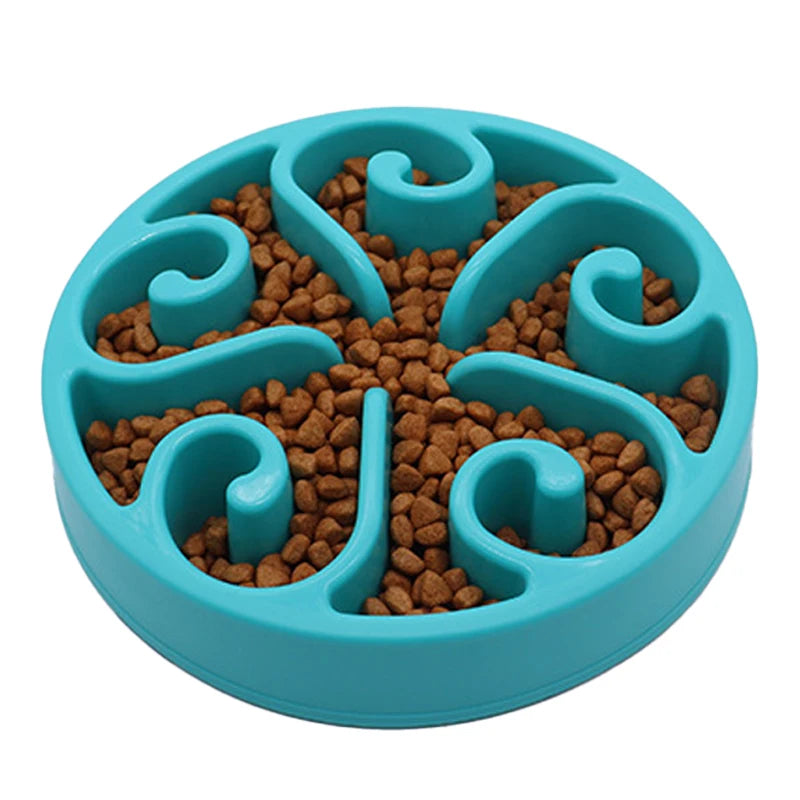 Showlu Fashion Store dog slow feeder bowl for pets, with anti-slip base and fun, eco-friendly design for slower, healthier feeding.