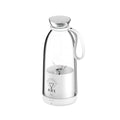 Portable Donirt 500ml wireless juicer with 6 blades, compact blender and ice crusher in black, showing the sleek design and blending components.